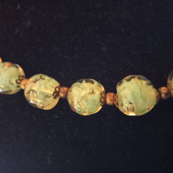 Vintage Murano style glass beads necklace - Picture 3 of 13